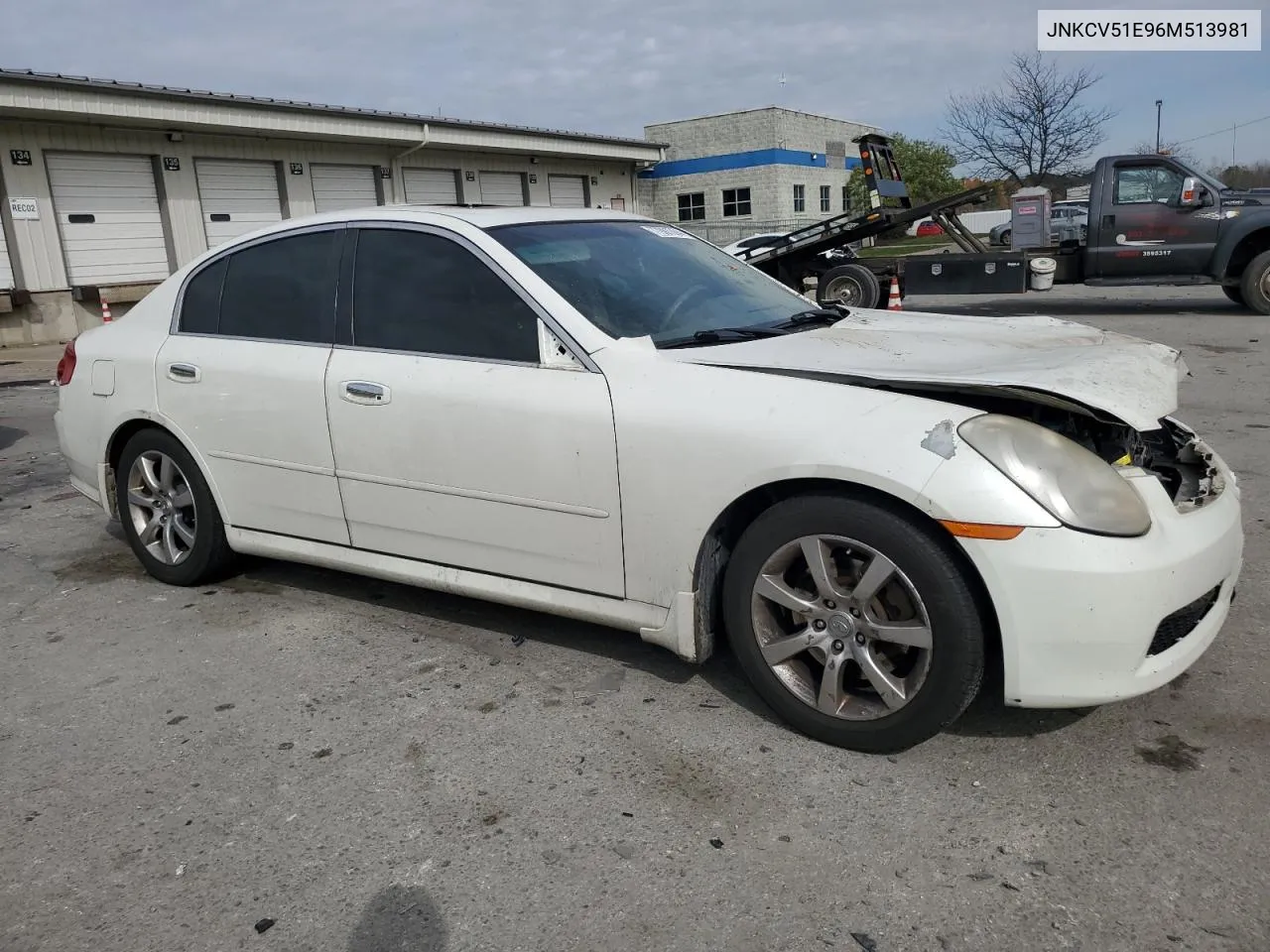 2006 Infiniti G35 VIN: JNKCV51E96M513981 Lot: 77981304