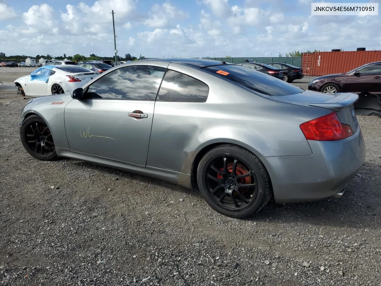 2006 Infiniti G35 VIN: JNKCV54E56M710951 Lot: 79051624