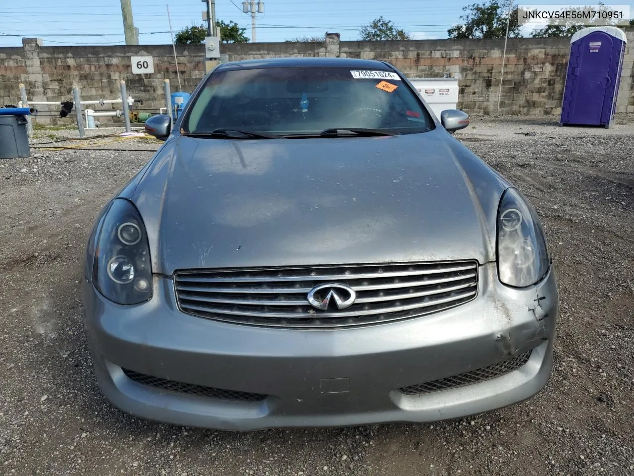 2006 Infiniti G35 VIN: JNKCV54E56M710951 Lot: 79051624