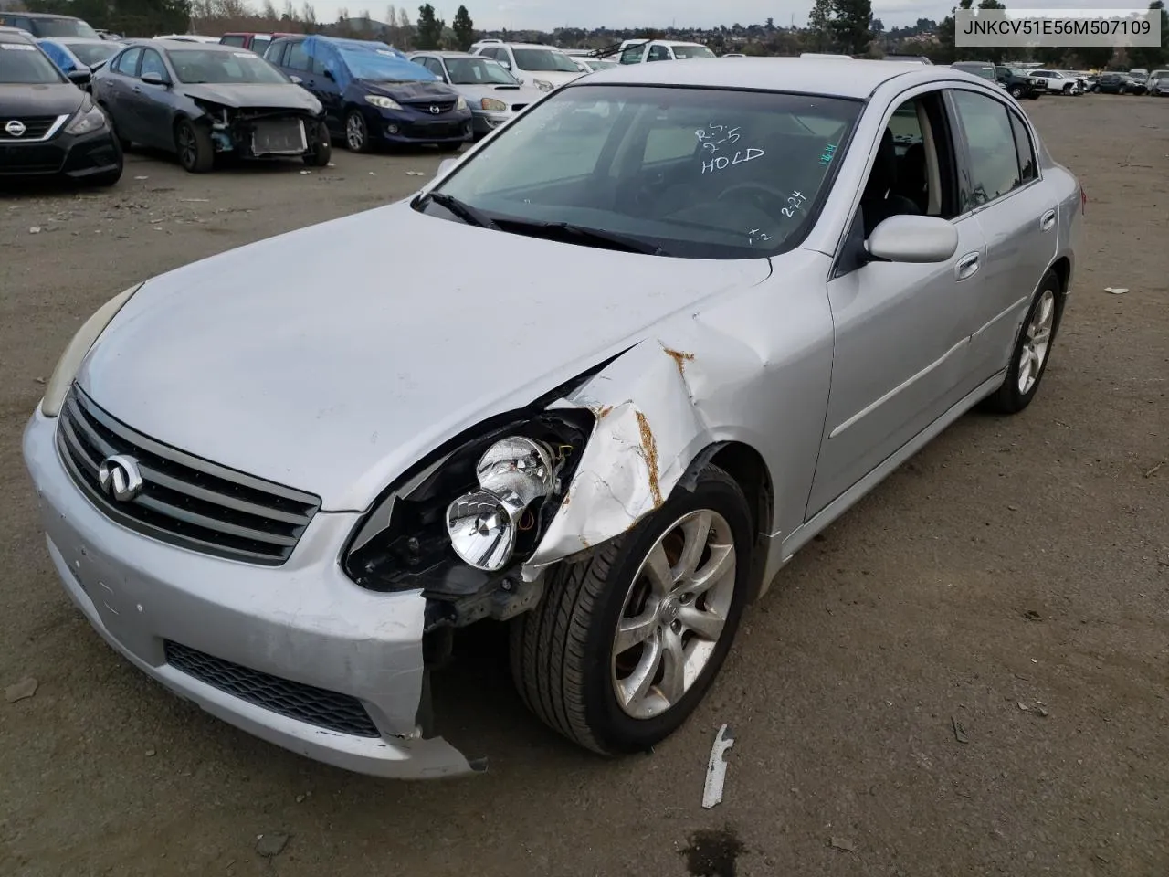 2006 Infiniti G35 VIN: JNKCV51E56M507109 Lot: 79678723