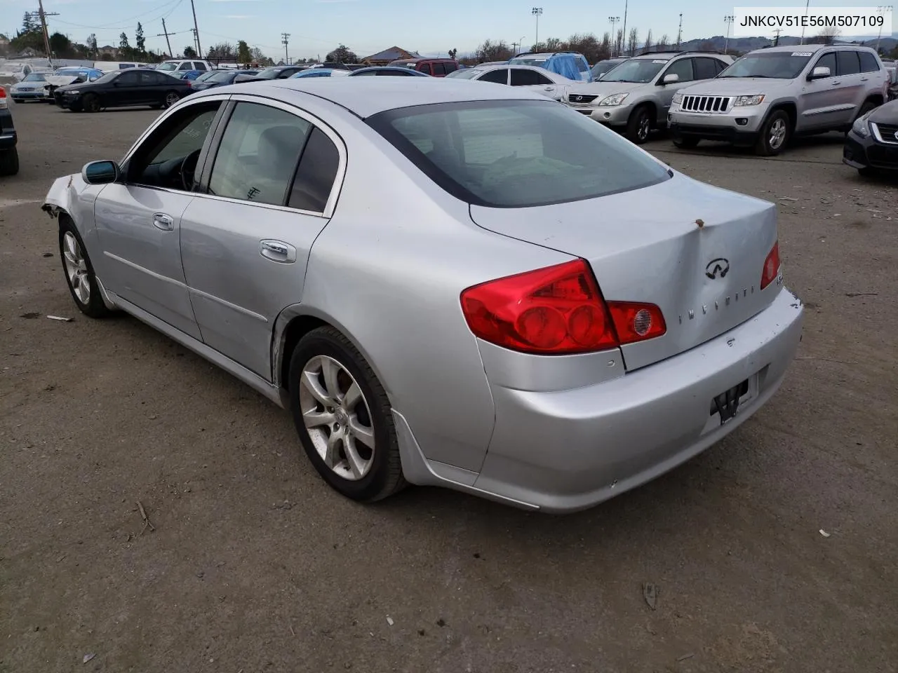 2006 Infiniti G35 VIN: JNKCV51E56M507109 Lot: 79678723