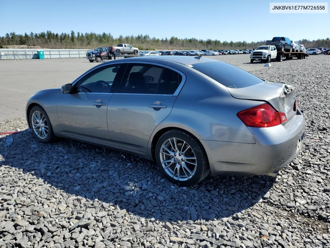 2007 Infiniti G35 VIN: JNKBV61E77M726558 Lot: 52206864