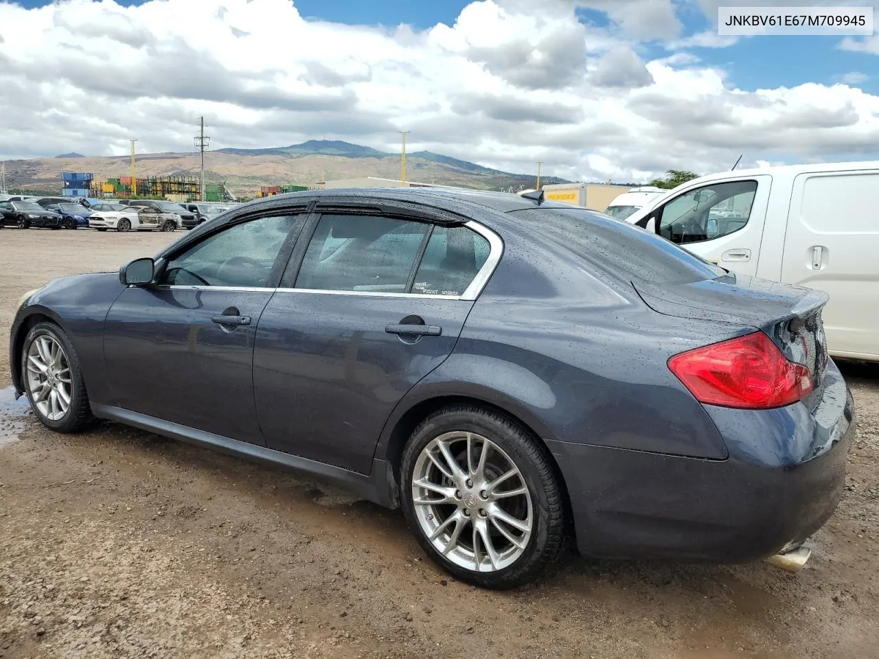 2007 Infiniti G35 VIN: JNKBV61E67M709945 Lot: 67445024