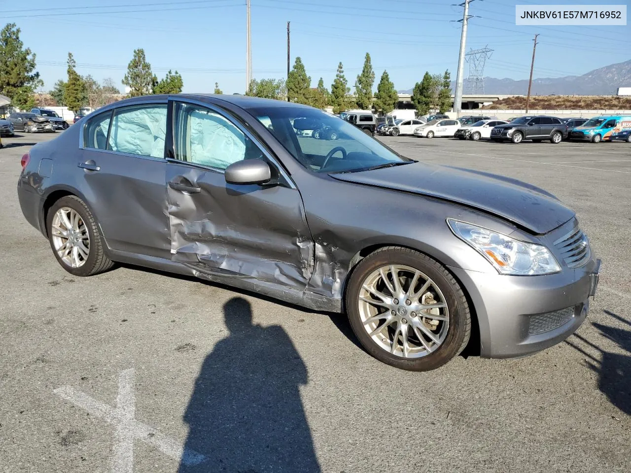 2007 Infiniti G35 VIN: JNKBV61E57M716952 Lot: 70044824