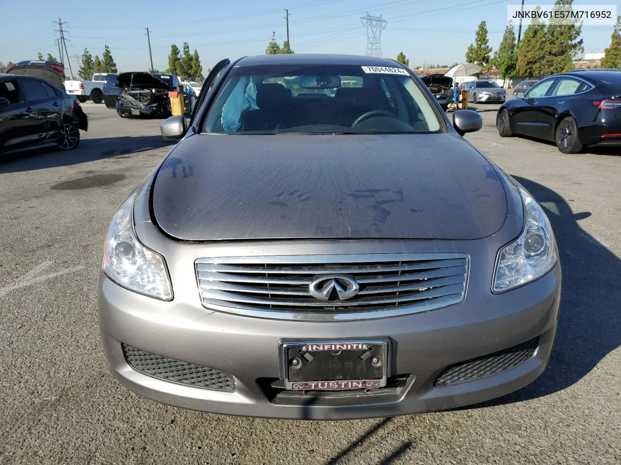 2007 Infiniti G35 VIN: JNKBV61E57M716952 Lot: 70044824