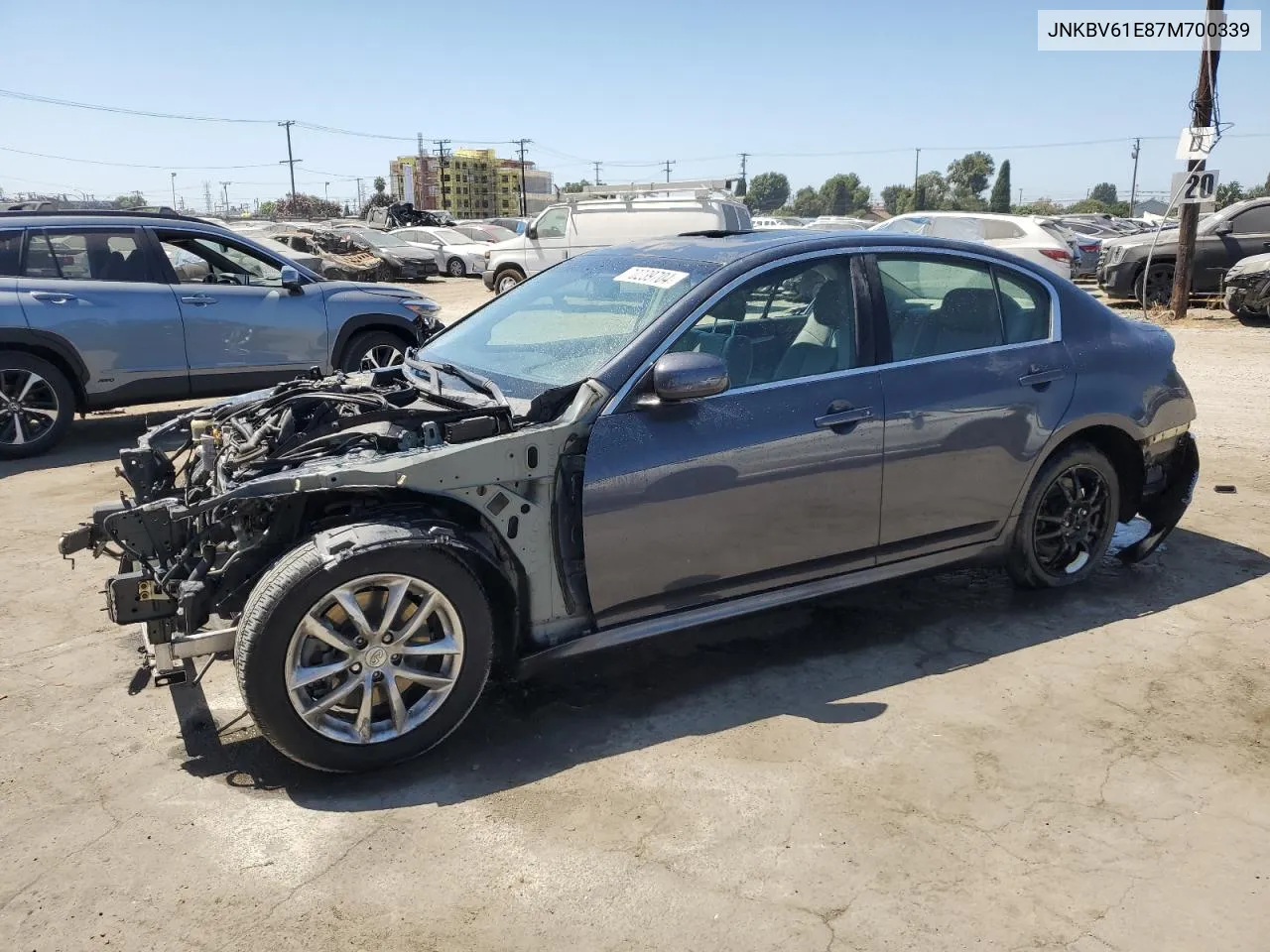 2007 Infiniti G35 VIN: JNKBV61E87M700339 Lot: 70239704