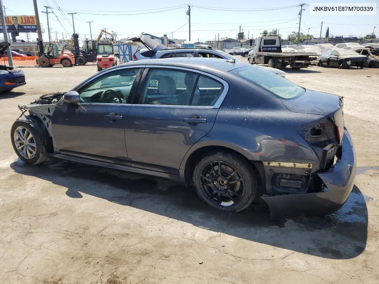 2007 Infiniti G35 VIN: JNKBV61E87M700339 Lot: 70239704