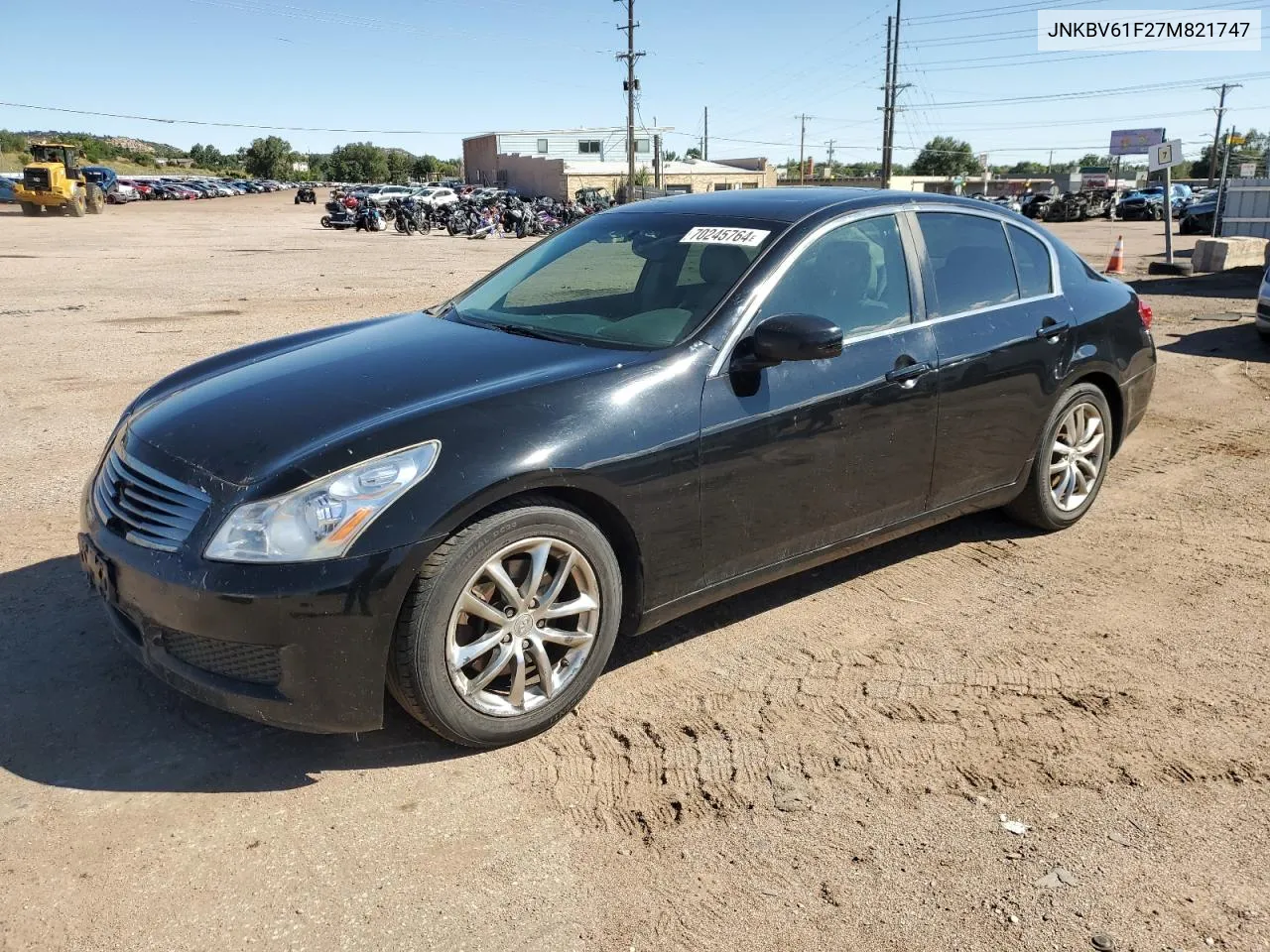 2007 Infiniti G35 VIN: JNKBV61F27M821747 Lot: 70245764