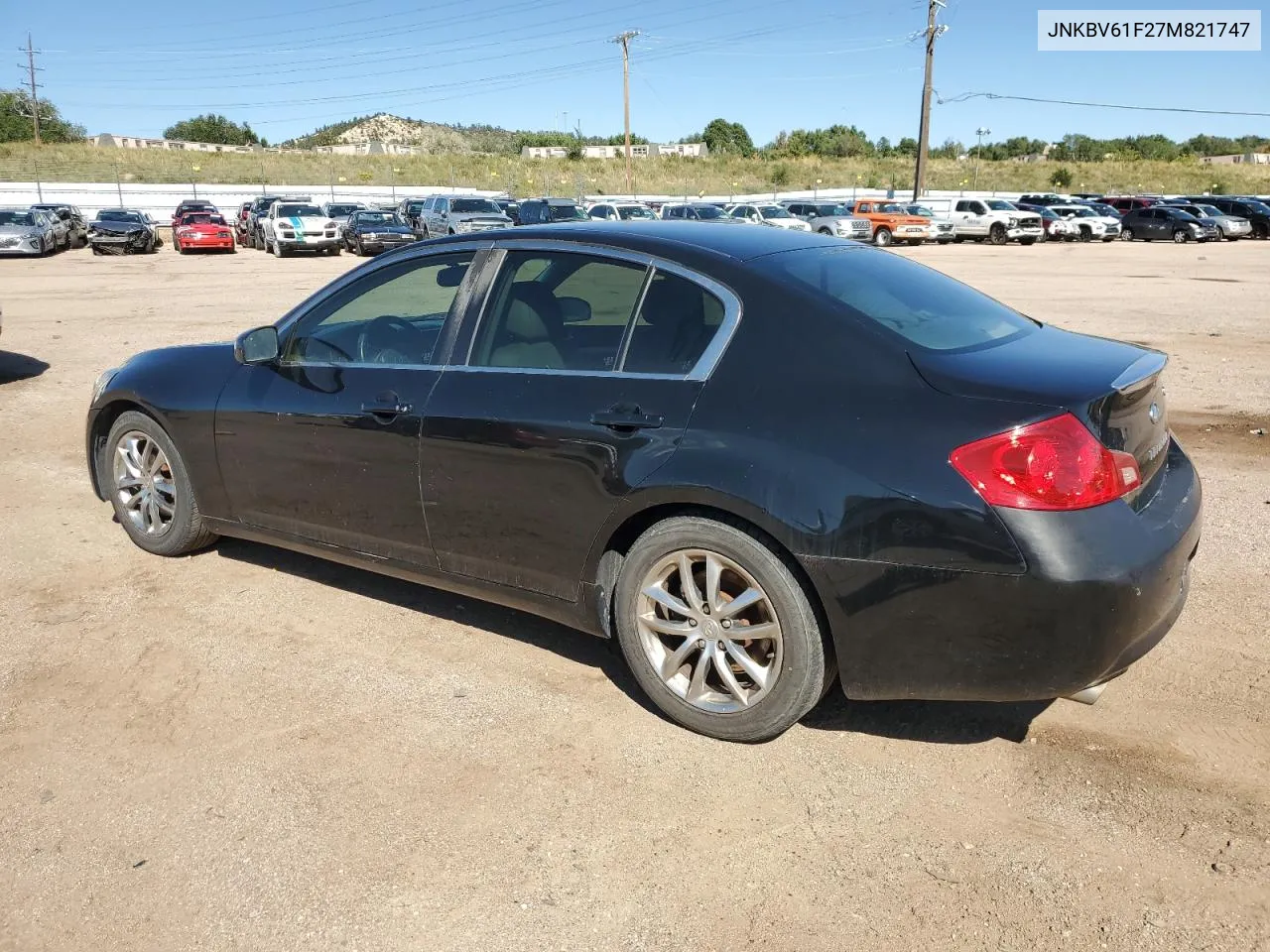 2007 Infiniti G35 VIN: JNKBV61F27M821747 Lot: 70245764