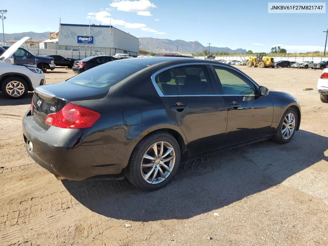 2007 Infiniti G35 VIN: JNKBV61F27M821747 Lot: 70245764