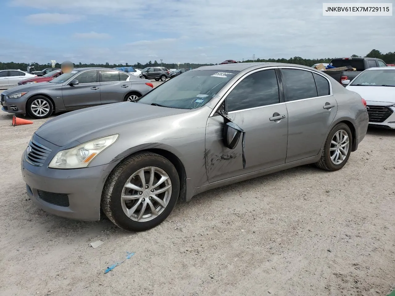 2007 Infiniti G35 VIN: JNKBV61EX7M729115 Lot: 70764774