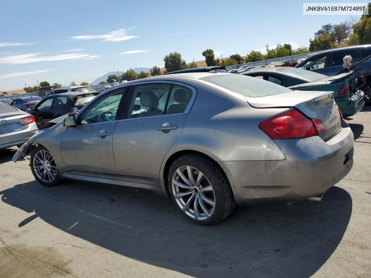 2007 Infiniti G35 VIN: JNKBV61E87M724897 Lot: 72257144