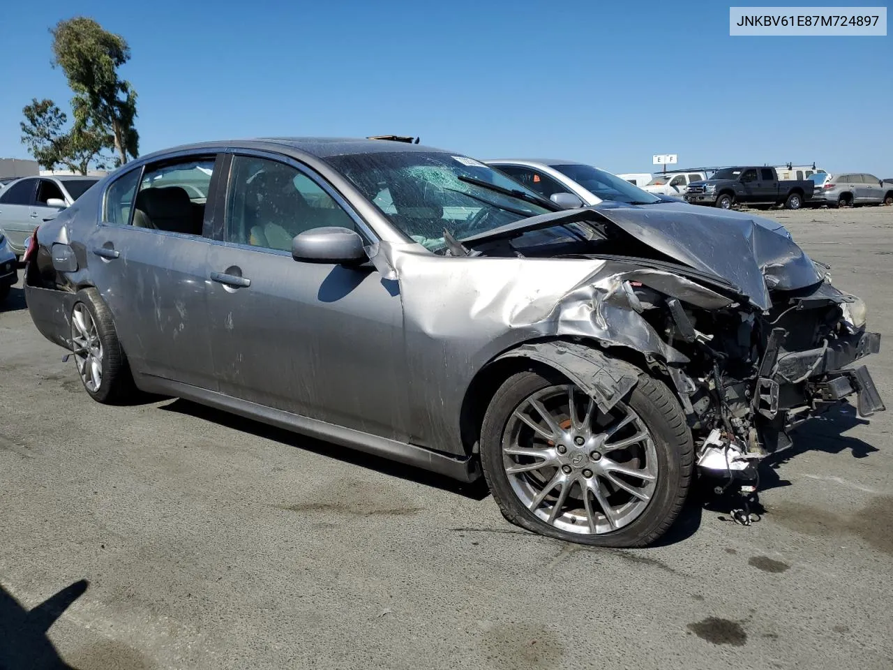 2007 Infiniti G35 VIN: JNKBV61E87M724897 Lot: 72257144