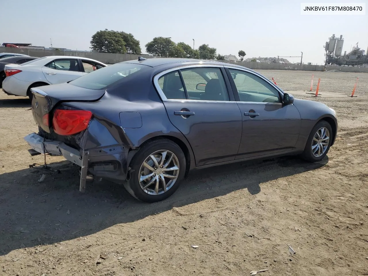 2007 Infiniti G35 VIN: JNKBV61F87M808470 Lot: 72466954