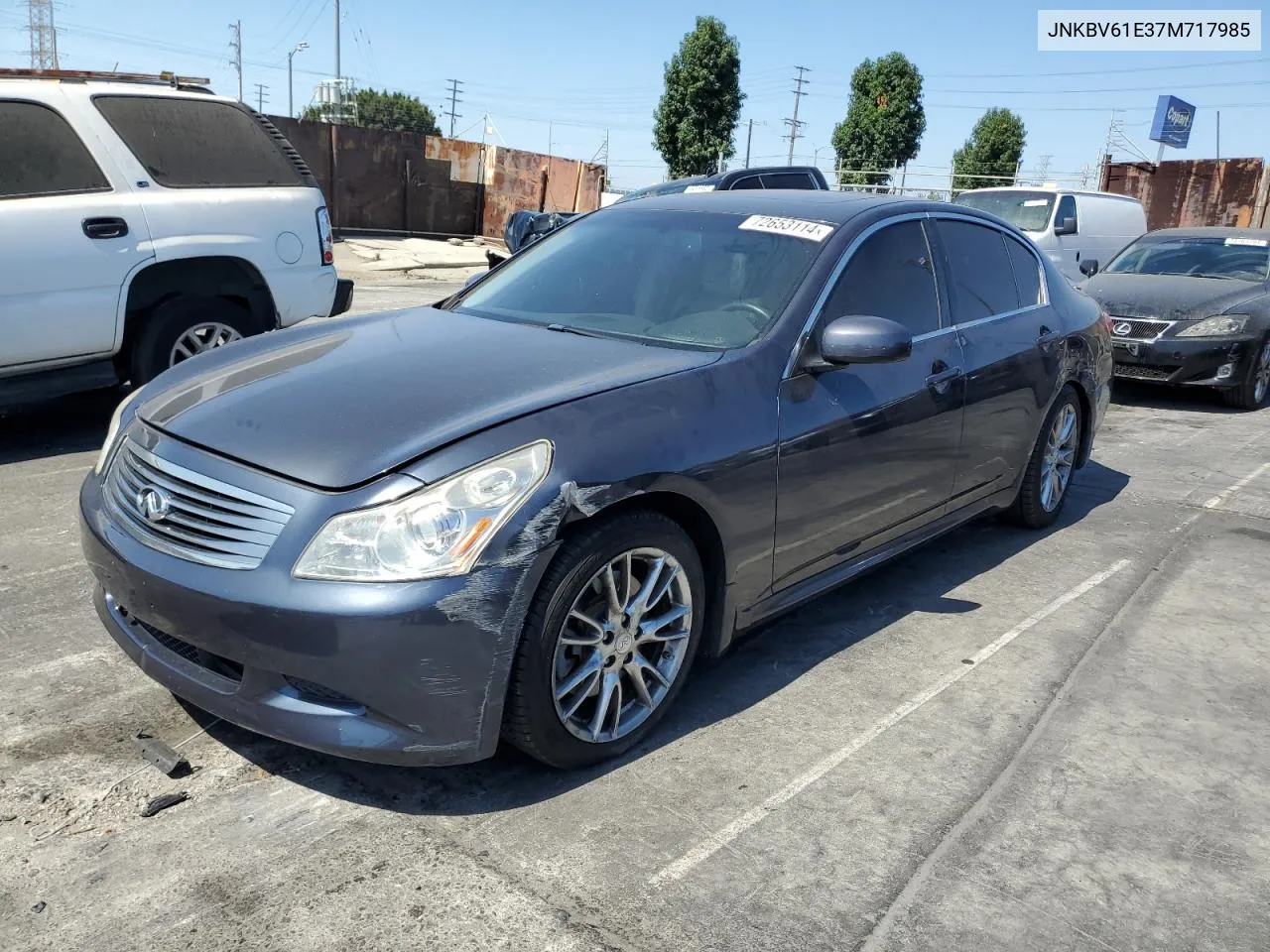 2007 Infiniti G35 VIN: JNKBV61E37M717985 Lot: 72653114