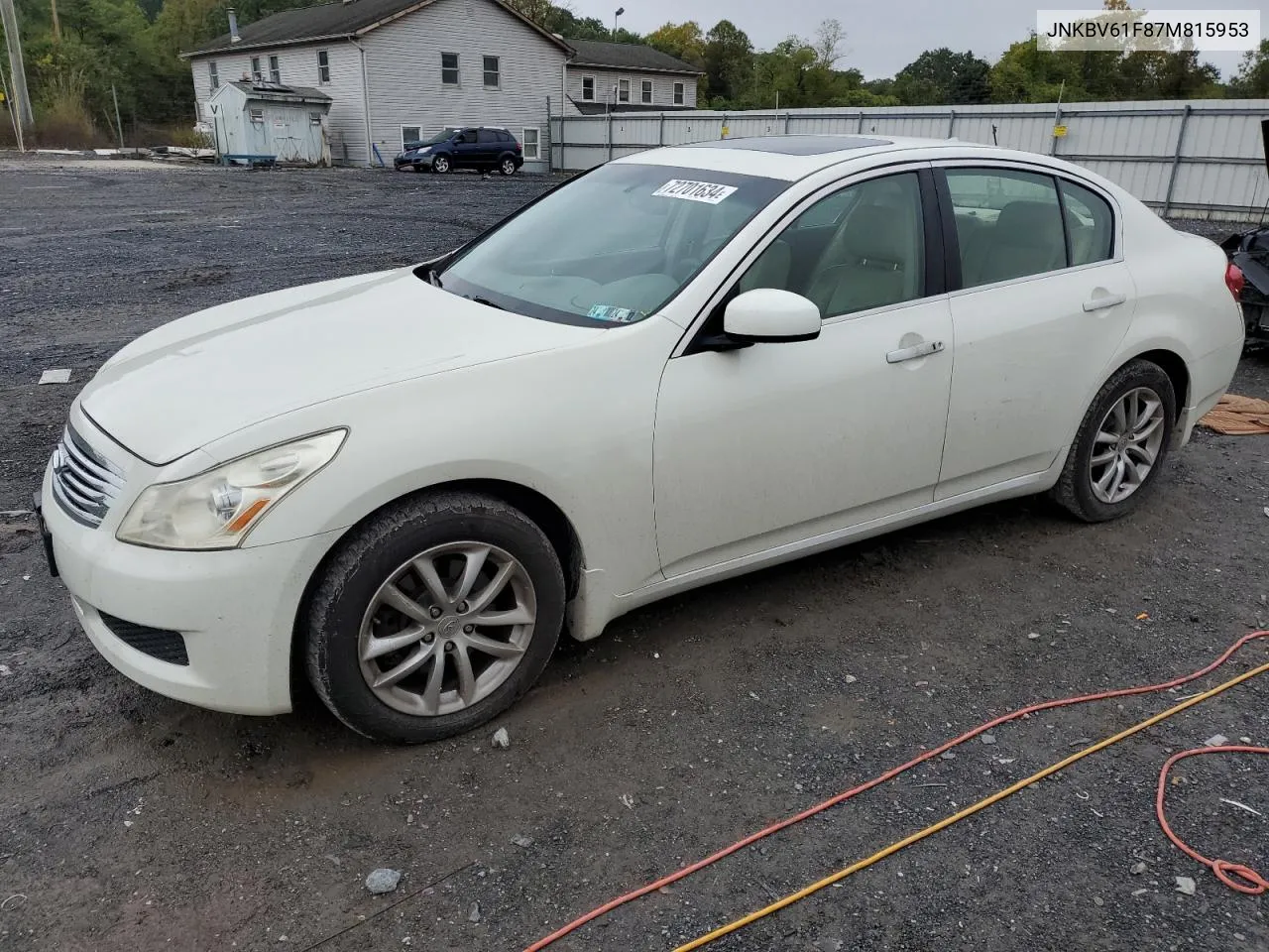 2007 Infiniti G35 VIN: JNKBV61F87M815953 Lot: 72701634