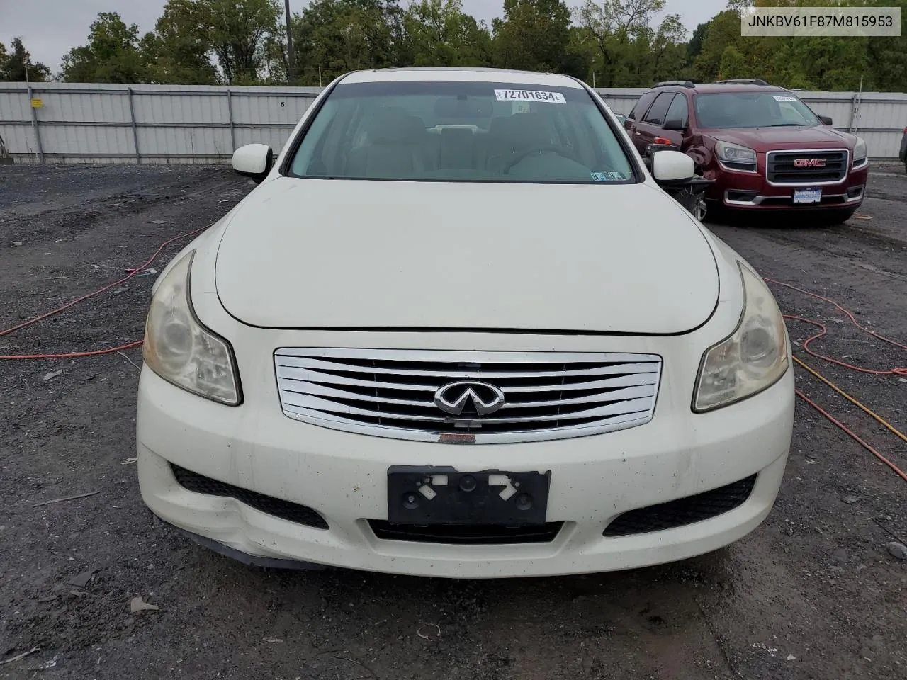 2007 Infiniti G35 VIN: JNKBV61F87M815953 Lot: 72701634