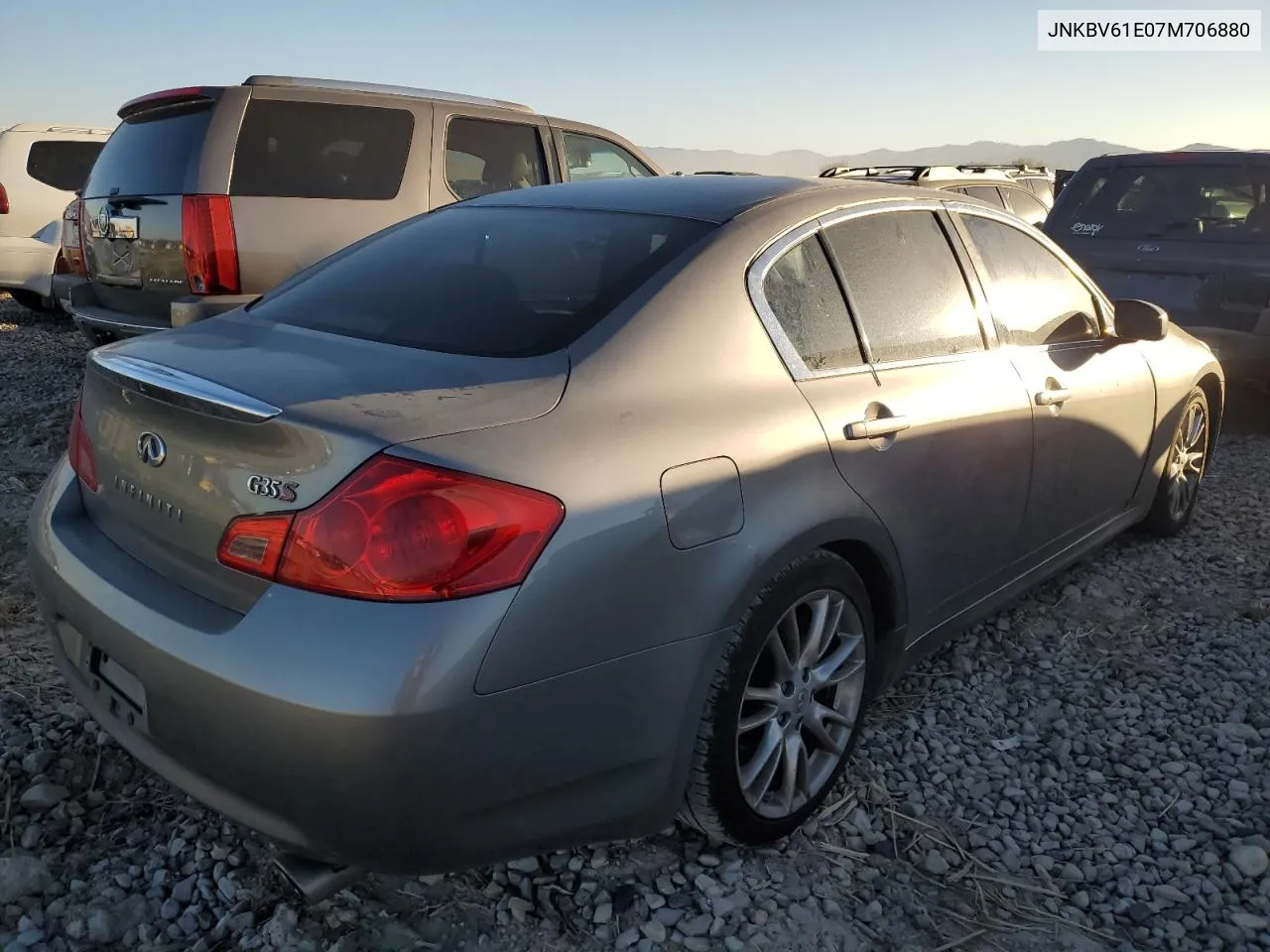 2007 Infiniti G35 VIN: JNKBV61E07M706880 Lot: 72981524