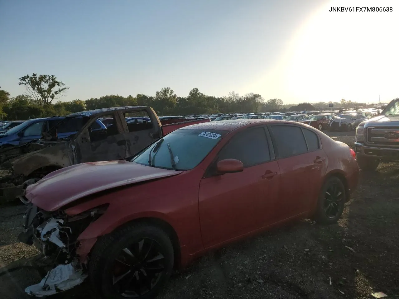 2007 Infiniti G35 VIN: JNKBV61FX7M806638 Lot: 74701224