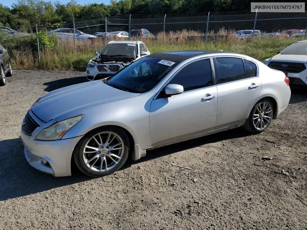 2007 Infiniti G35 VIN: JNKBV61E67M724767 Lot: 74727164