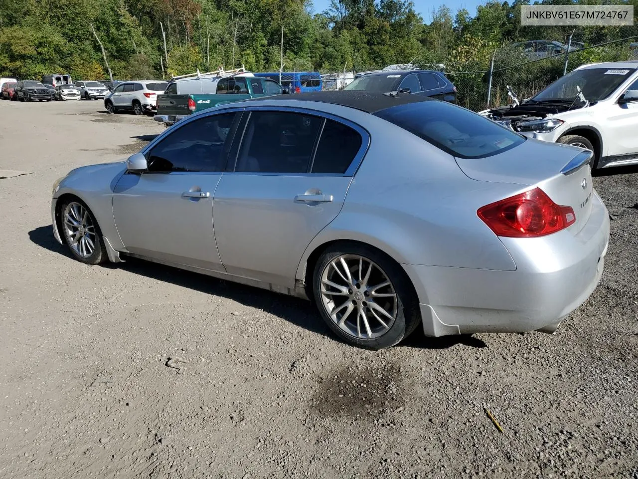 2007 Infiniti G35 VIN: JNKBV61E67M724767 Lot: 74727164