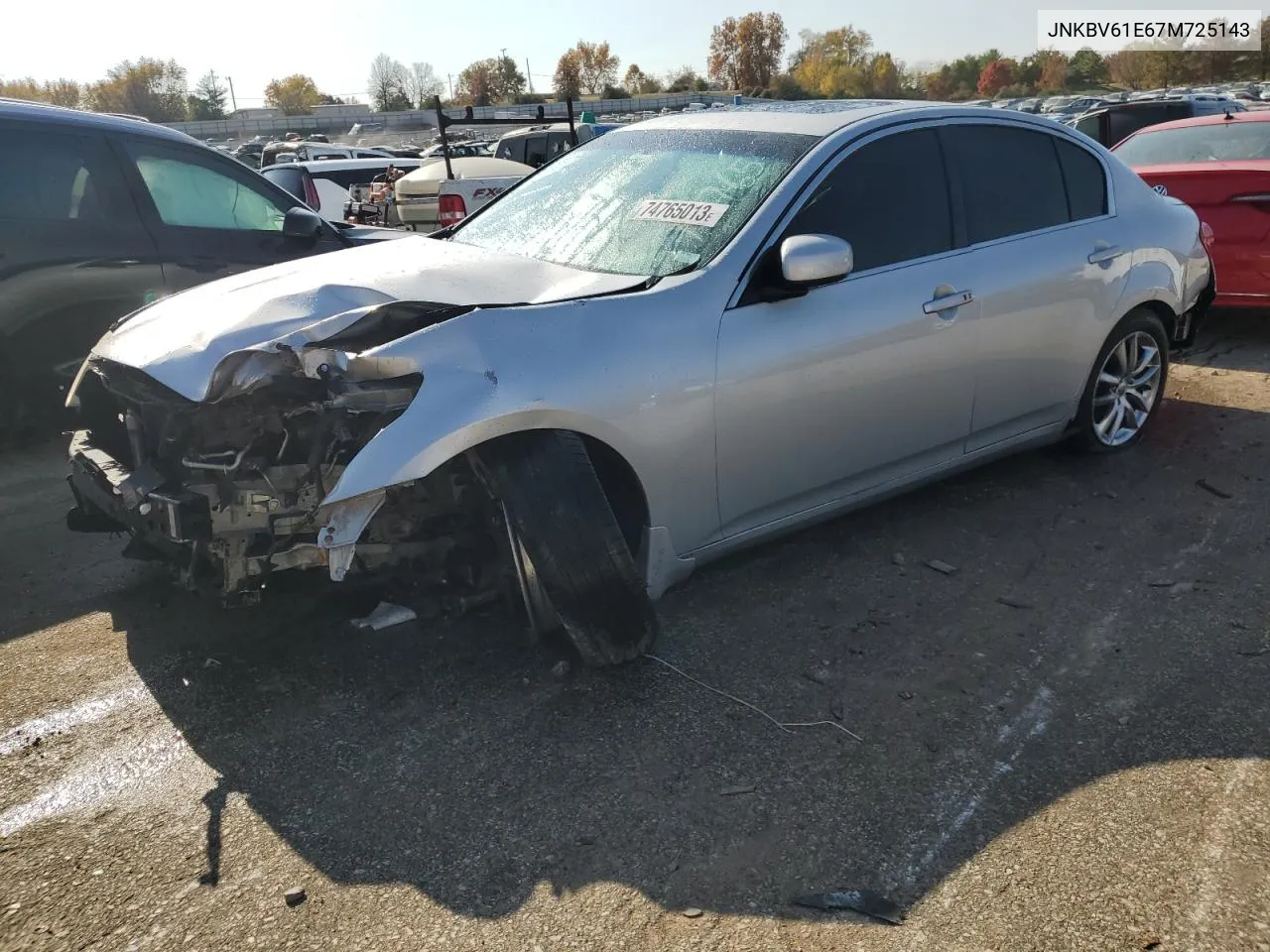 2007 Infiniti G35 VIN: JNKBV61E67M725143 Lot: 74765013