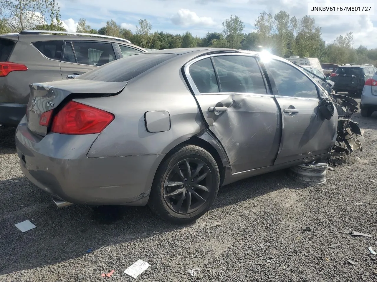 2007 Infiniti G35 VIN: JNKBV61F67M801727 Lot: 74801674