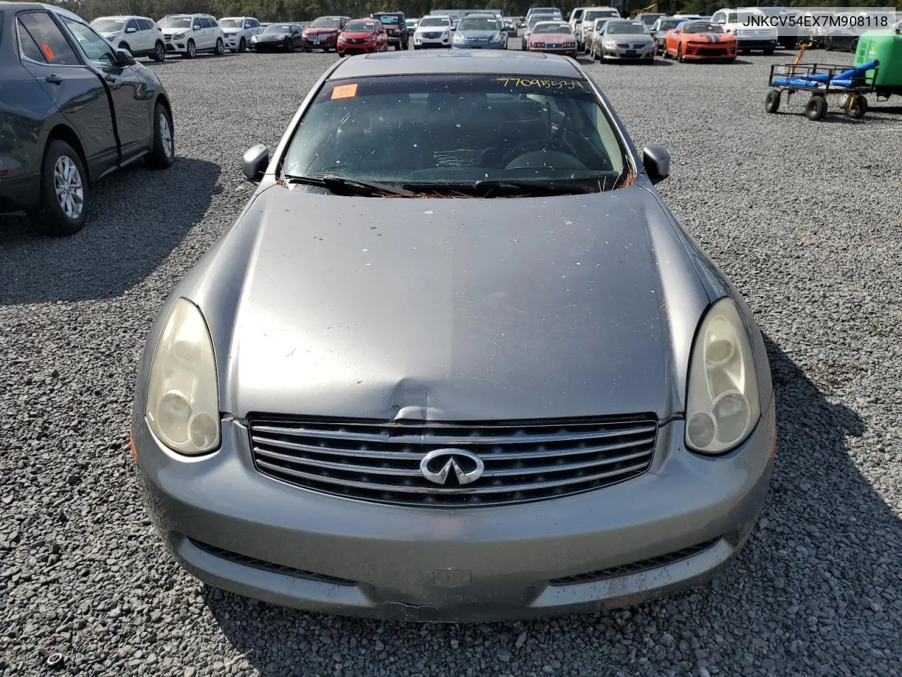 JNKCV54EX7M908118 2007 Infiniti G35