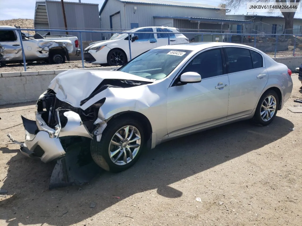 2008 Infiniti G35 VIN: JNKBV61F48M266446 Lot: 46404224