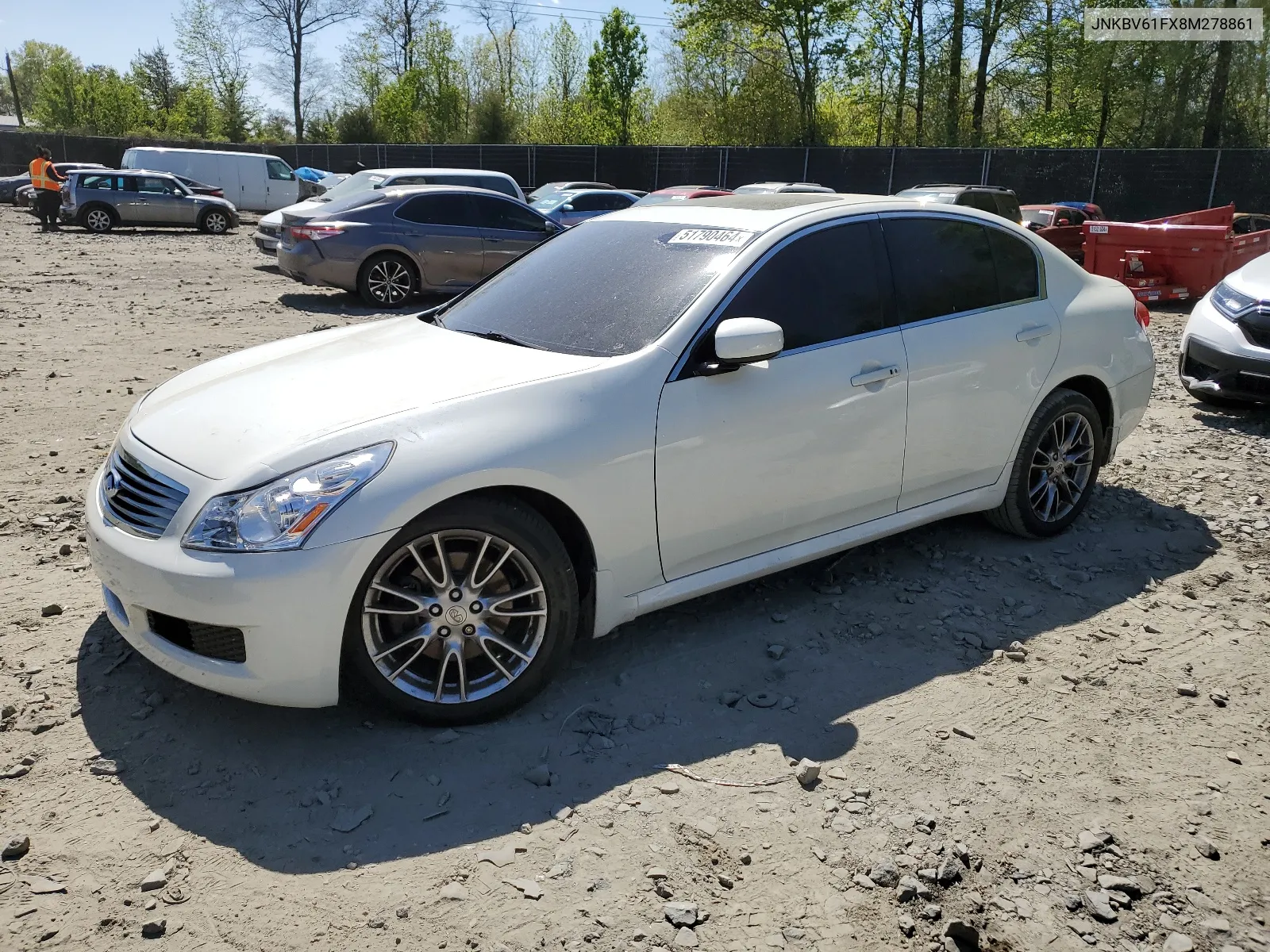 JNKBV61FX8M278861 2008 Infiniti G35