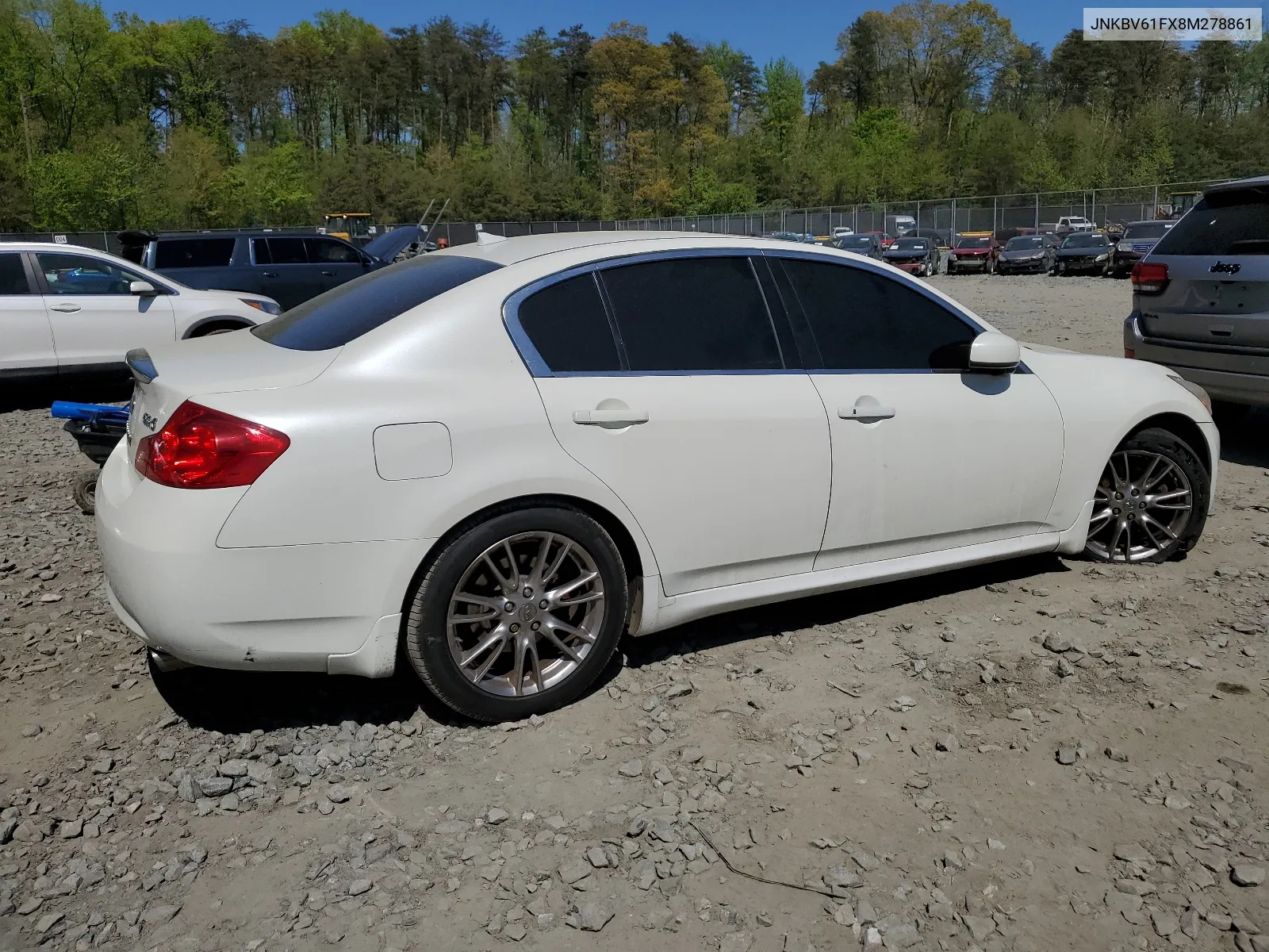 2008 Infiniti G35 VIN: JNKBV61FX8M278861 Lot: 51790464