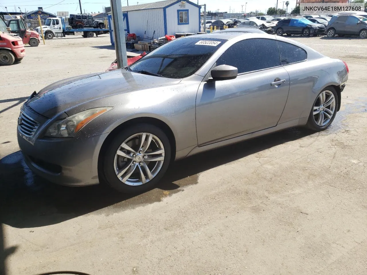 2008 Infiniti G37 Base VIN: JNKCV64E18M127608 Lot: 60522054