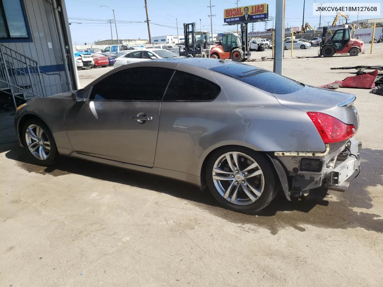 2008 Infiniti G37 Base VIN: JNKCV64E18M127608 Lot: 60522054