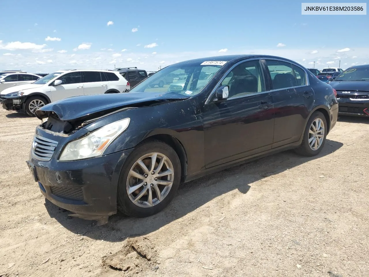 2008 Infiniti G35 VIN: JNKBV61E38M203586 Lot: 61967574