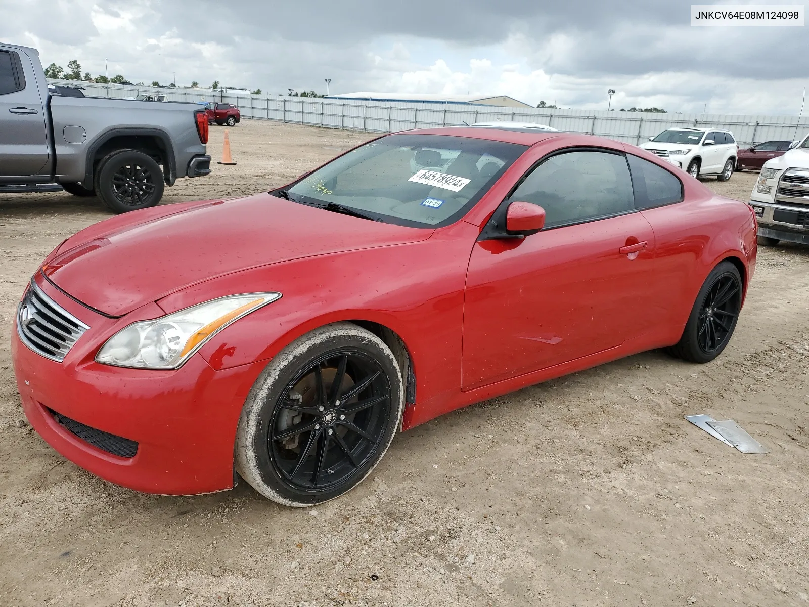 2008 Infiniti G37 Base VIN: JNKCV64E08M124098 Lot: 64578924