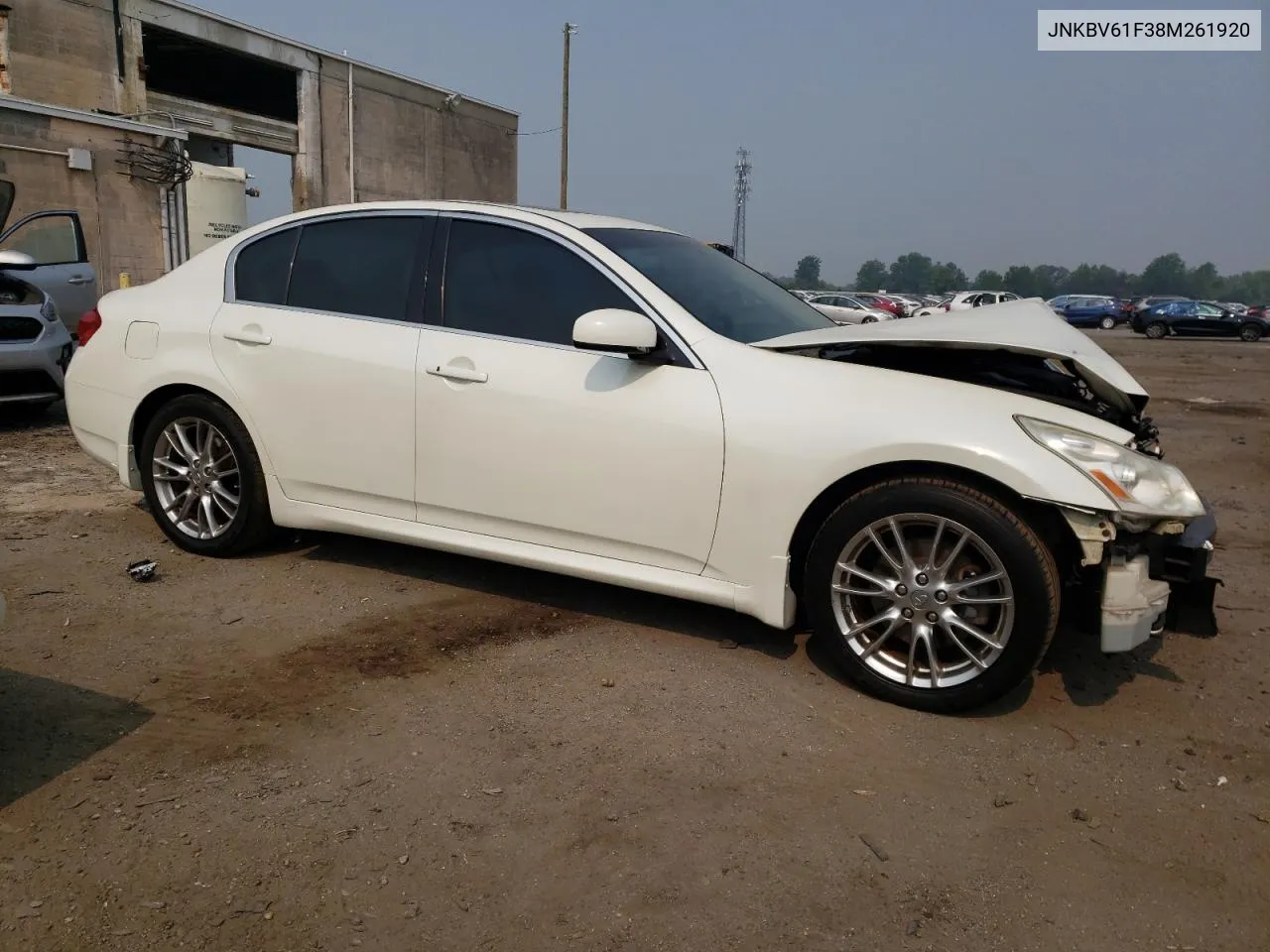 2008 Infiniti G35 VIN: JNKBV61F38M261920 Lot: 64770394