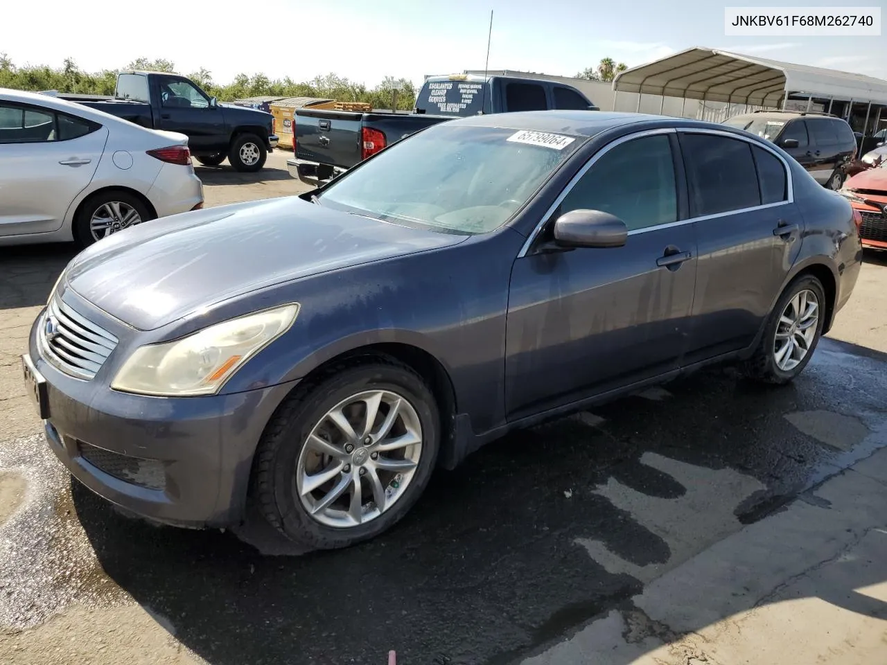 2008 Infiniti G35 VIN: JNKBV61F68M262740 Lot: 65799064