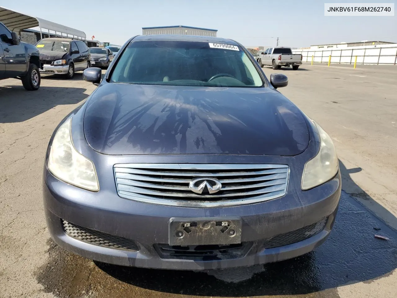 2008 Infiniti G35 VIN: JNKBV61F68M262740 Lot: 65799064