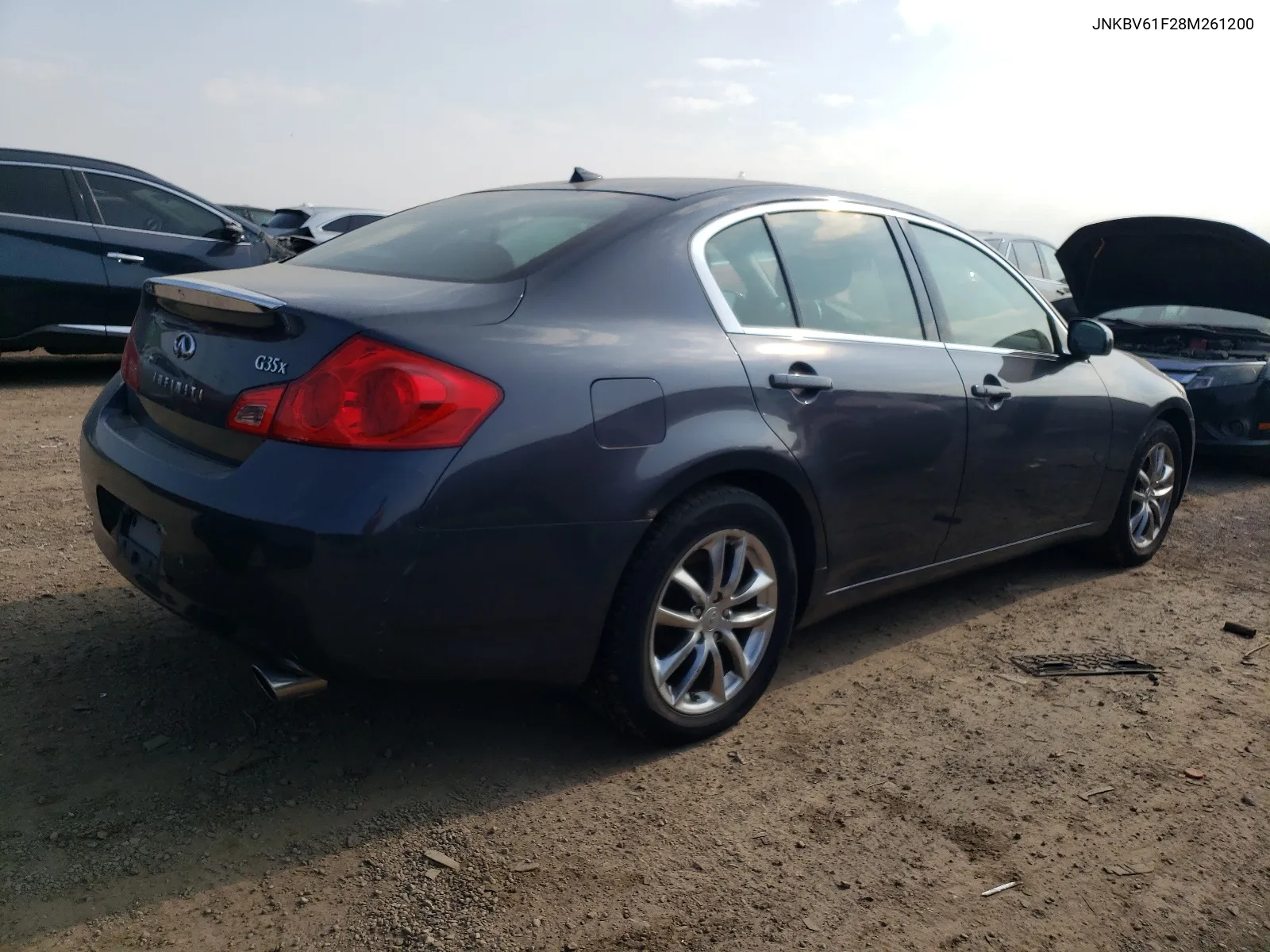 2008 Infiniti G35 VIN: JNKBV61F28M261200 Lot: 67017364