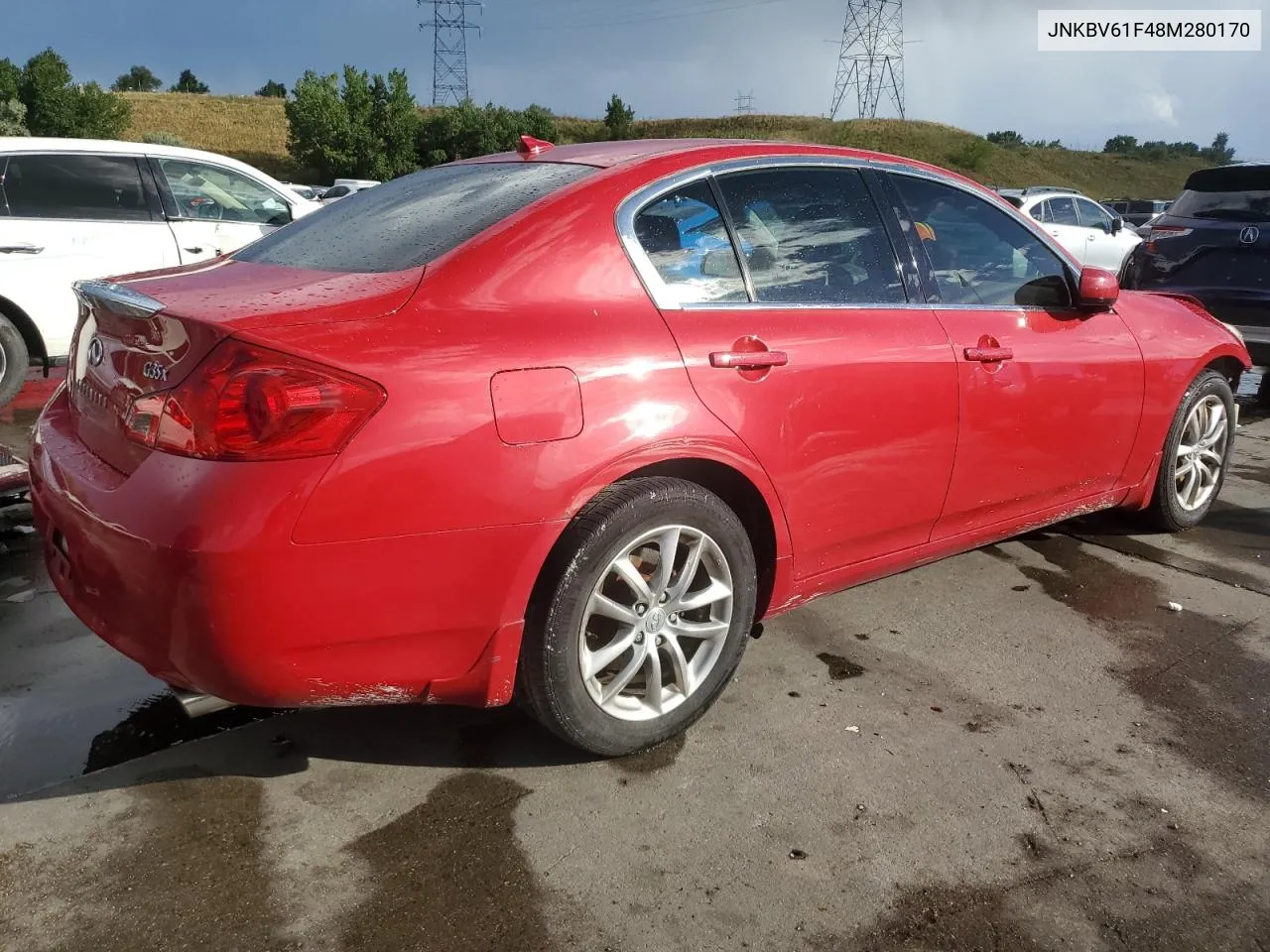 2008 Infiniti G35 VIN: JNKBV61F48M280170 Lot: 68303644