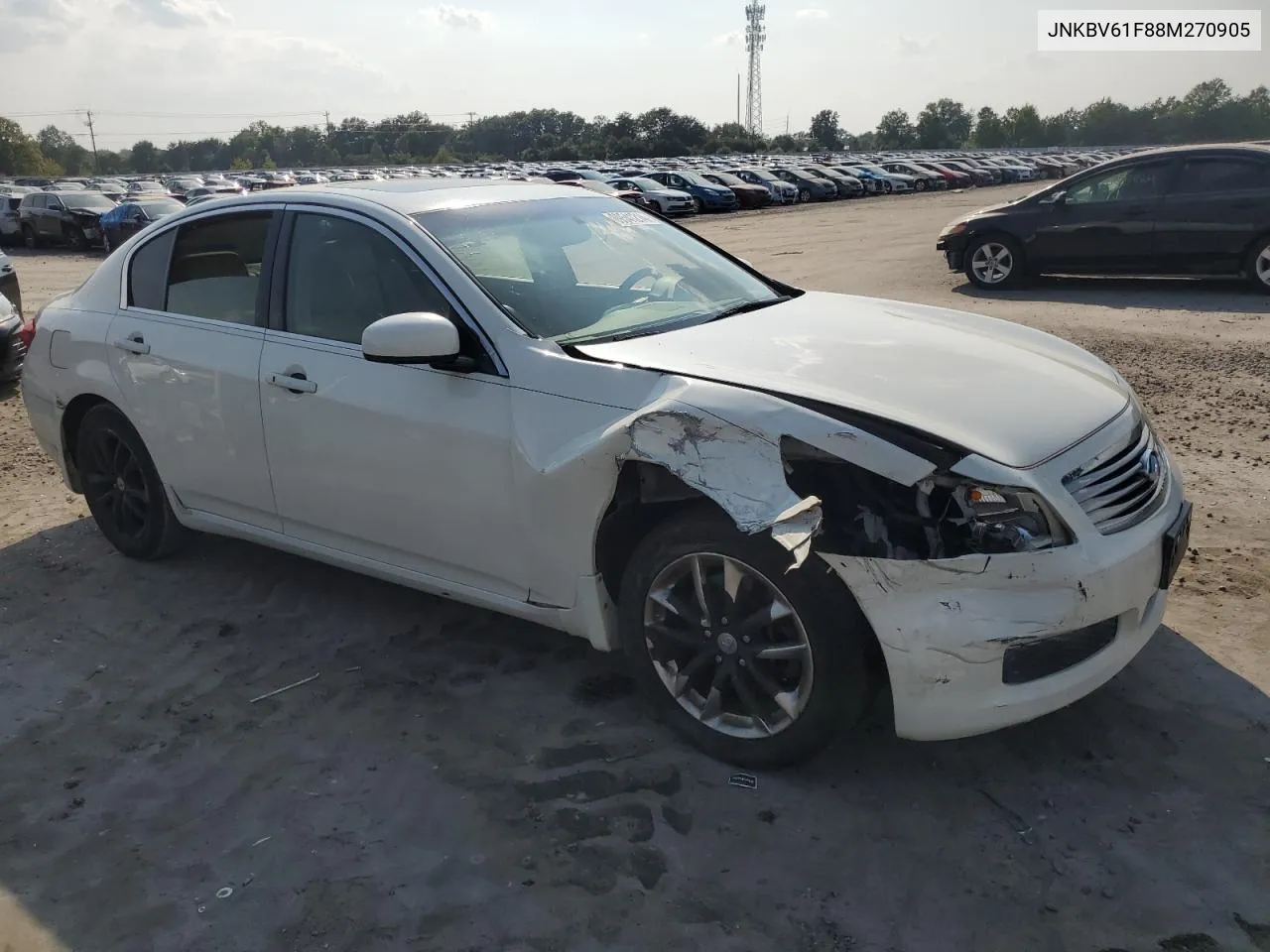 JNKBV61F88M270905 2008 Infiniti G35