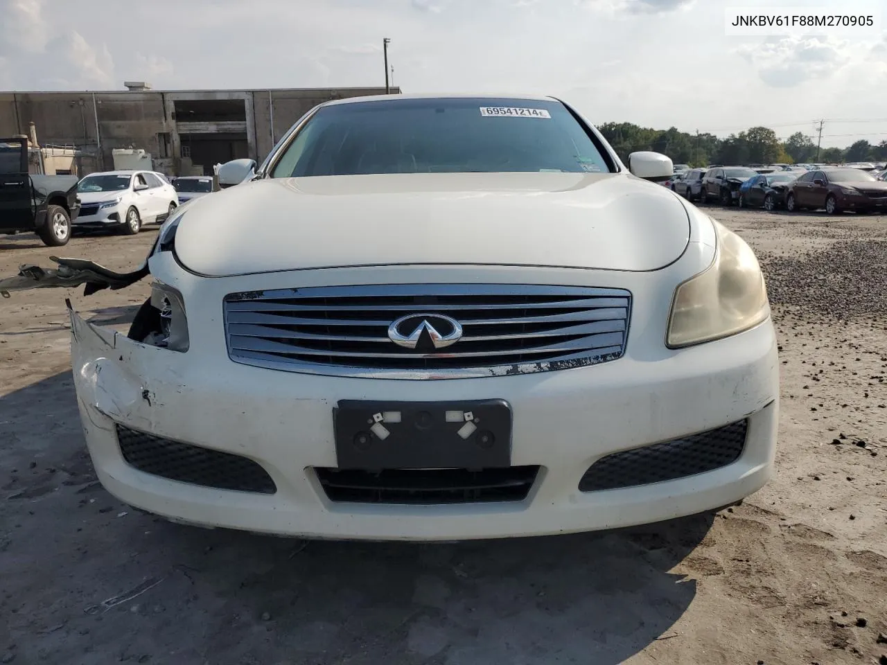 JNKBV61F88M270905 2008 Infiniti G35