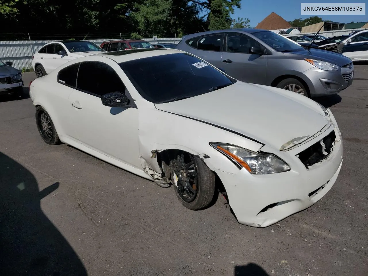 2008 Infiniti G37 Base VIN: JNKCV64E88M108375 Lot: 69583574