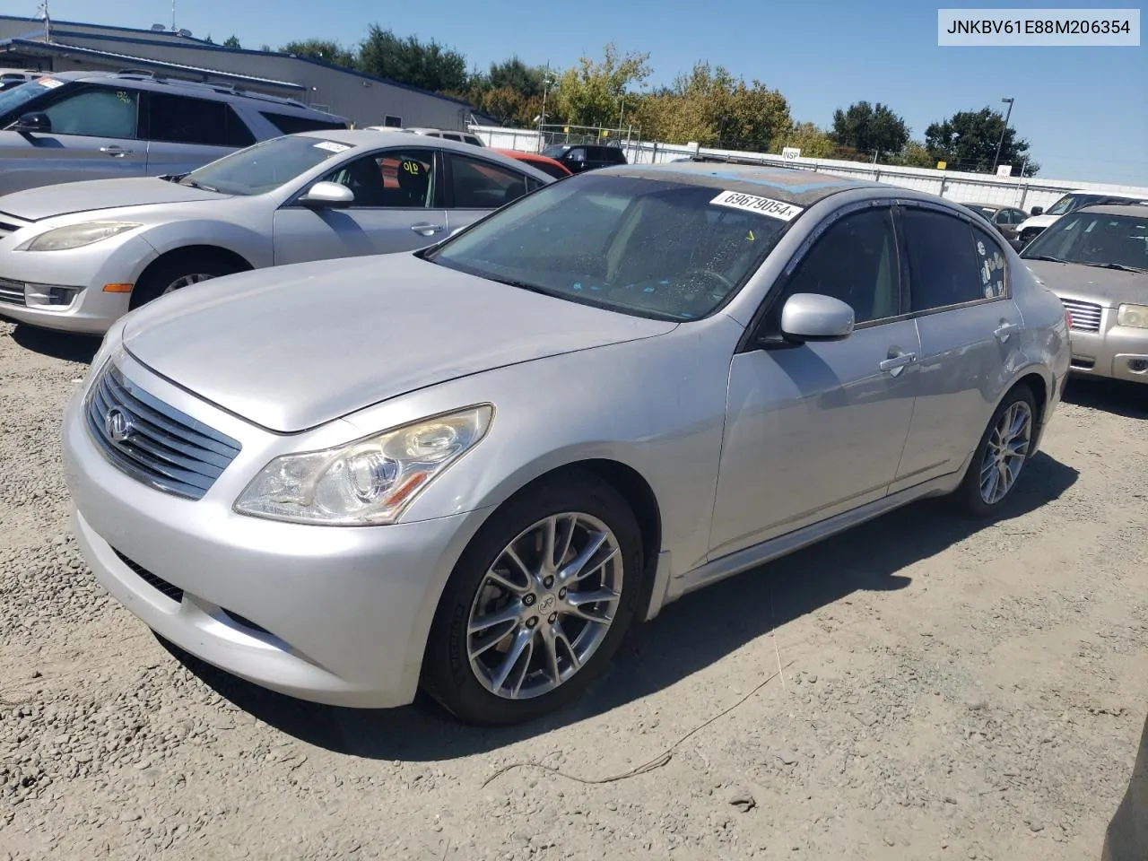 2008 Infiniti G35 VIN: JNKBV61E88M206354 Lot: 69679054