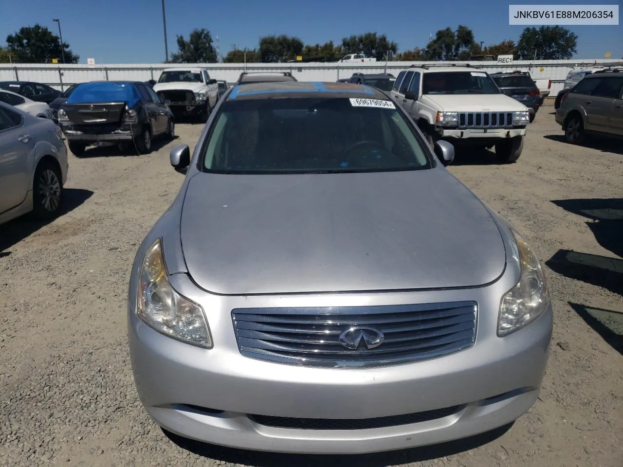 2008 Infiniti G35 VIN: JNKBV61E88M206354 Lot: 69679054