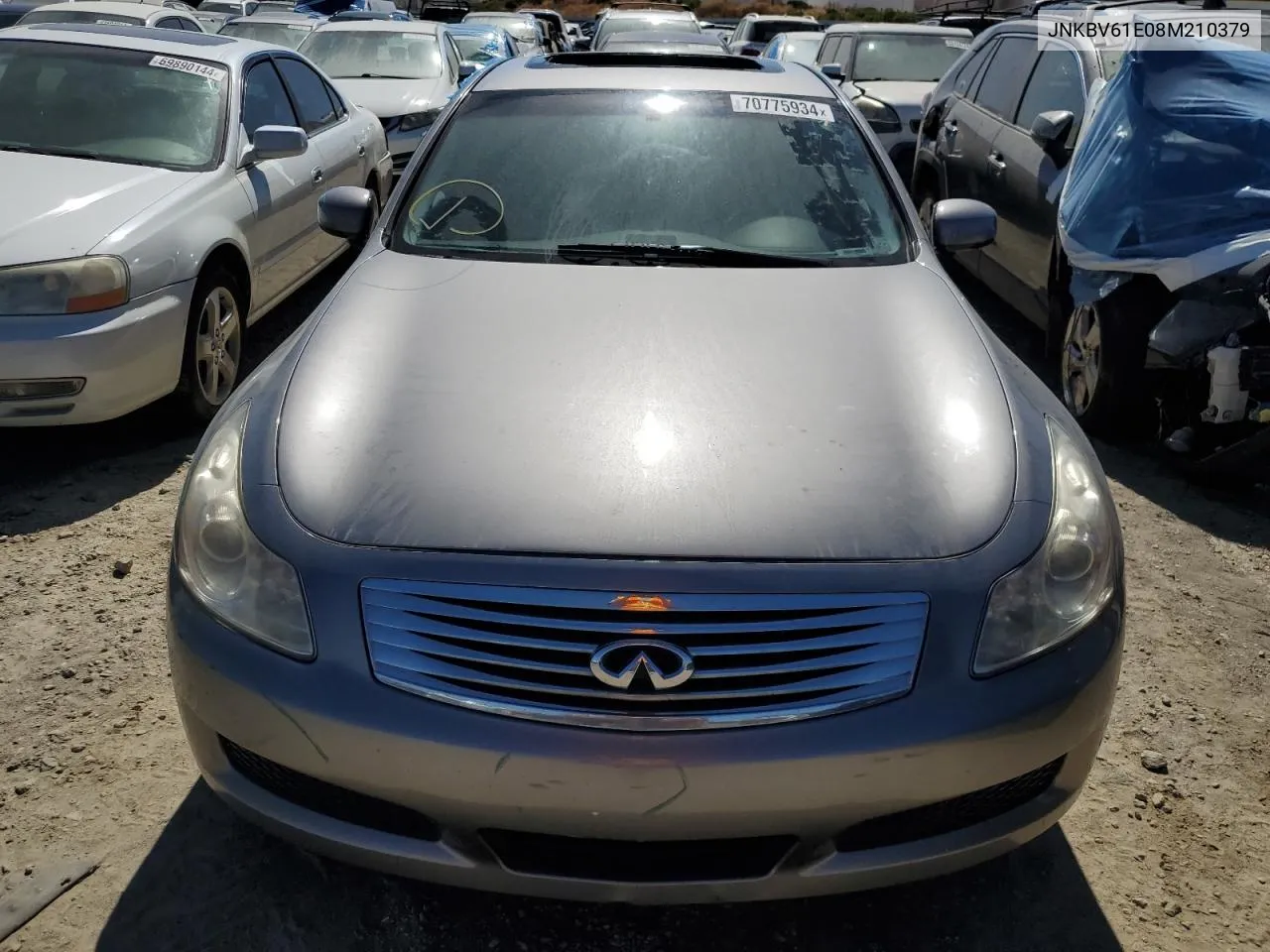 2008 Infiniti G35 VIN: JNKBV61E08M210379 Lot: 70775934