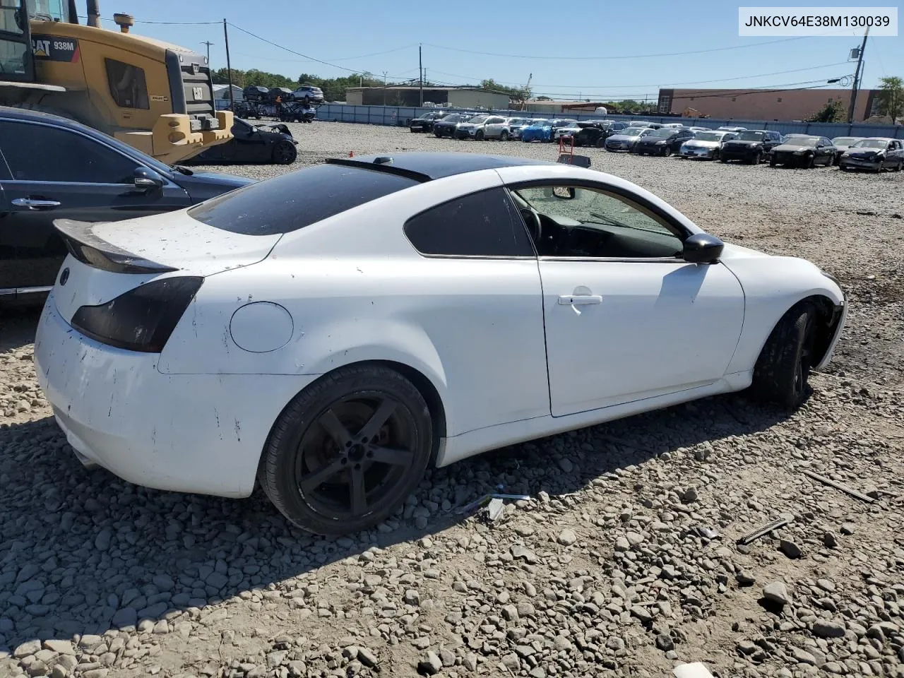 2008 Infiniti G37 Base VIN: JNKCV64E38M130039 Lot: 70997284