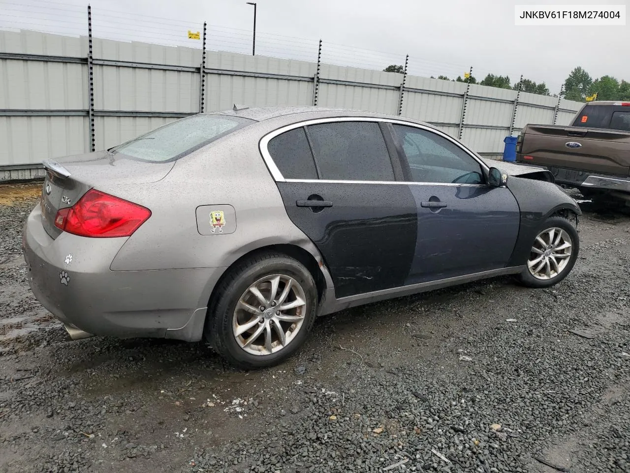 2008 Infiniti G35 VIN: JNKBV61F18M274004 Lot: 71475394