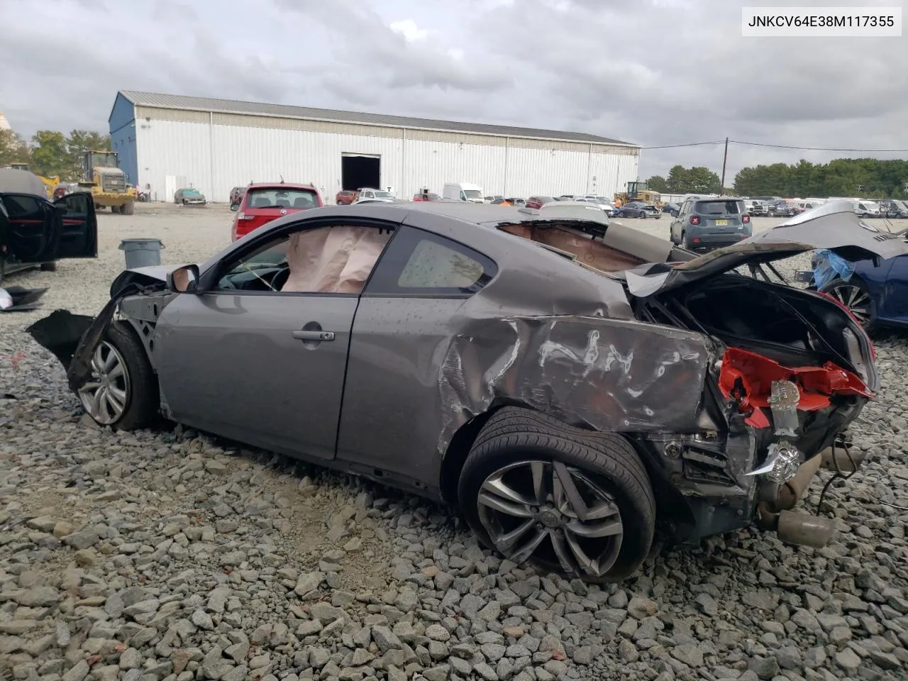 2008 Infiniti G37 Base VIN: JNKCV64E38M117355 Lot: 72067564