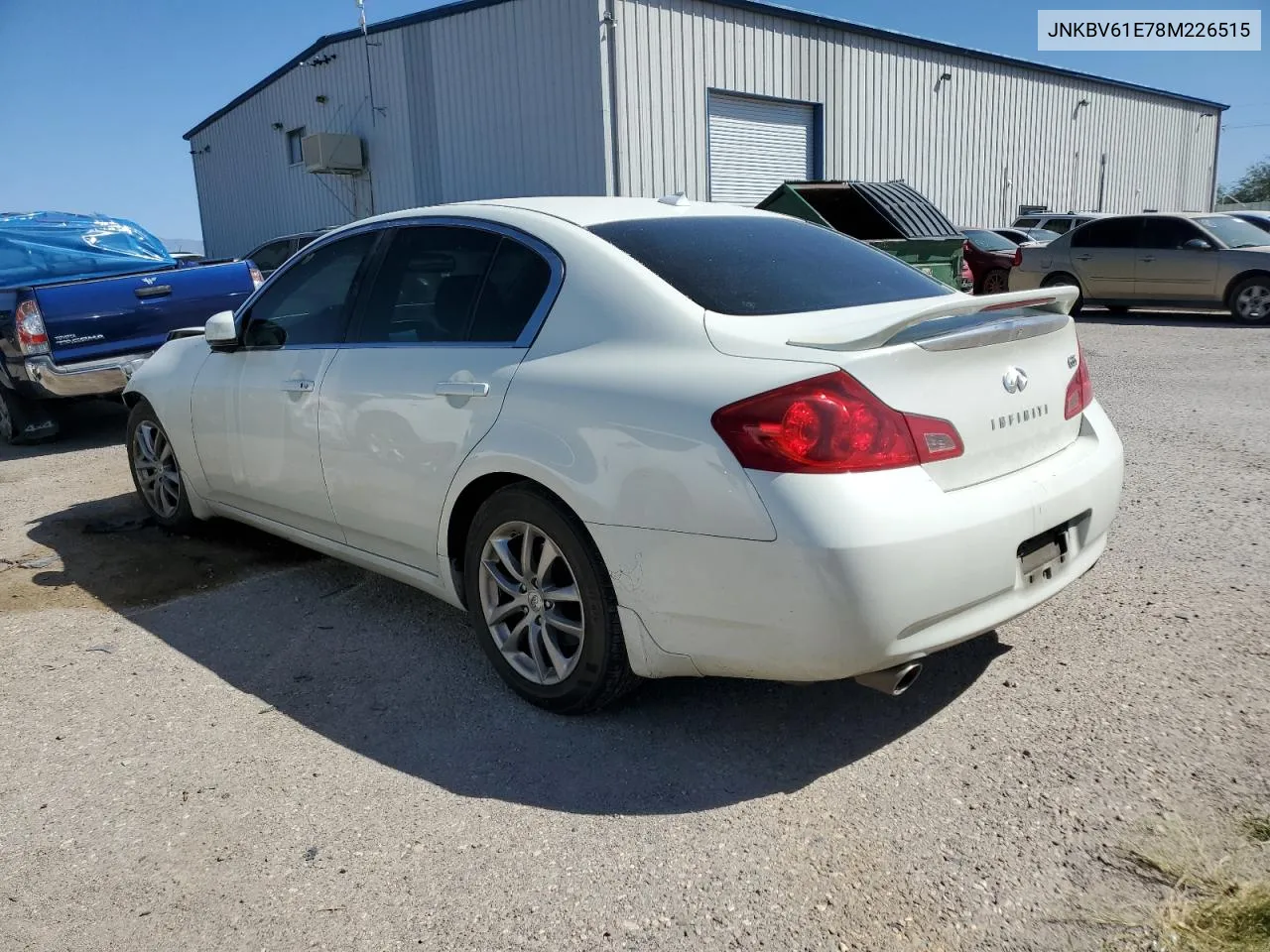 2008 Infiniti G35 VIN: JNKBV61E78M226515 Lot: 72430374